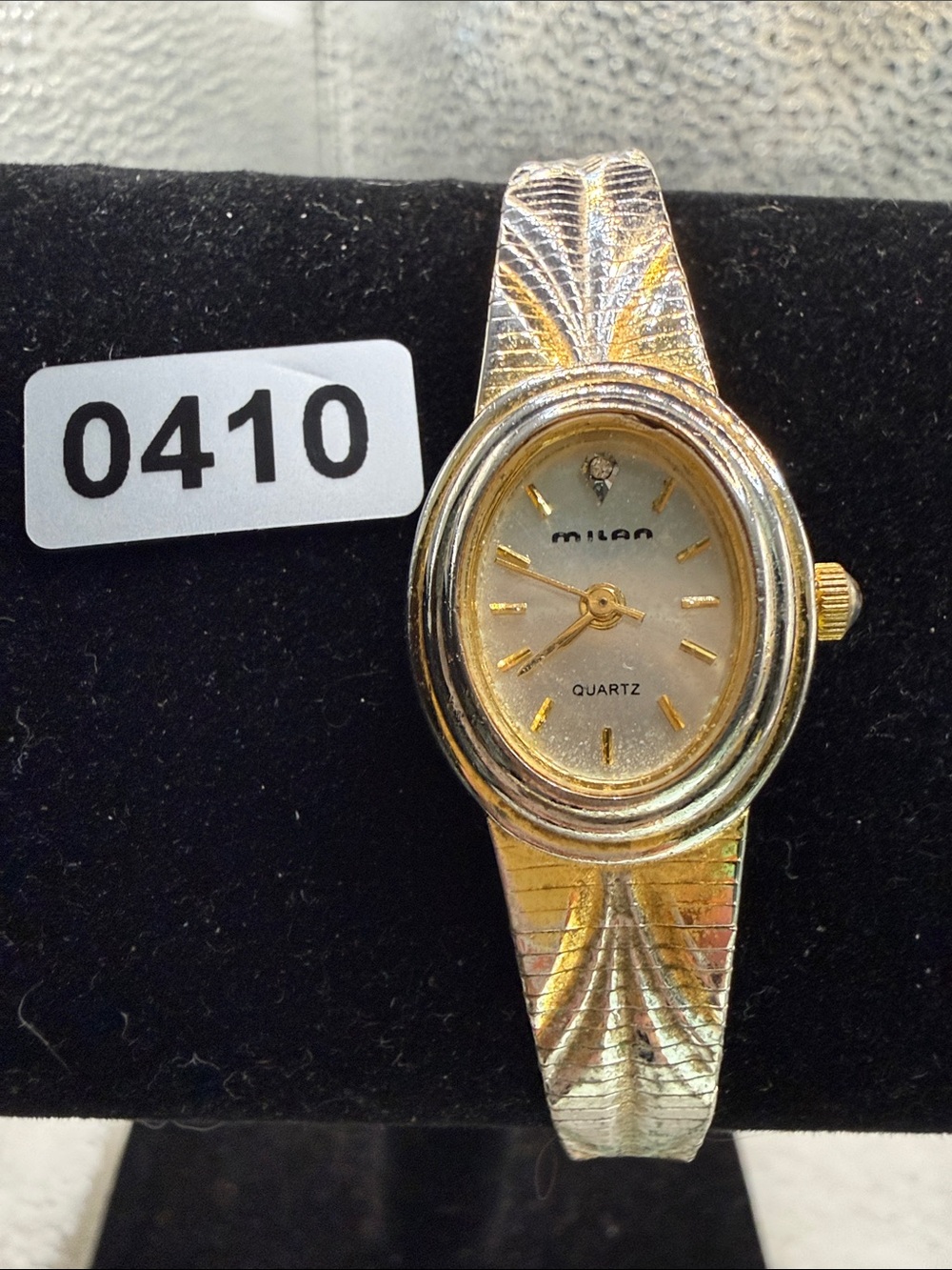 Milani Two-Tone Gold and Silver Oval Ladies Bracelet Watch